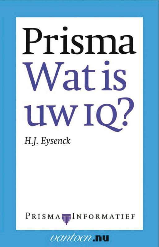 Omslag van Prisma wat is uw IQ?