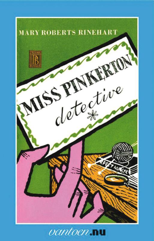 Omslag van Miss Pinkerton, detective