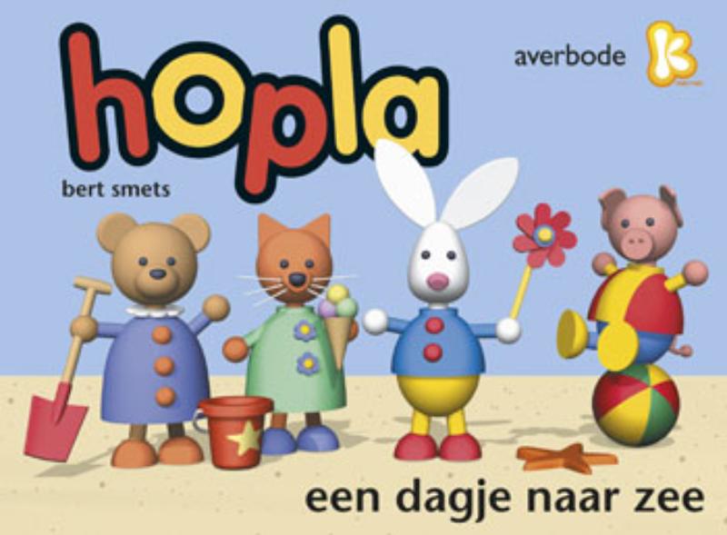 Omslag van Hopla kartonboekje dagje naar zee