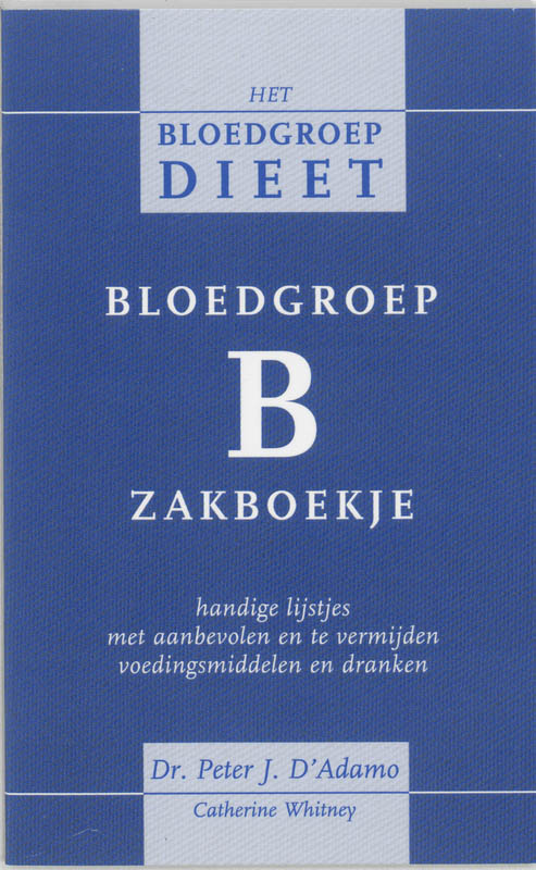 Omslag van Bloedgroep B zakboekje