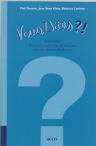 Omslag van Vous dites?!