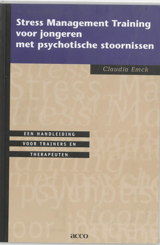 Omslag van Stress Management Training voor jongeren met psychotische stoornisen