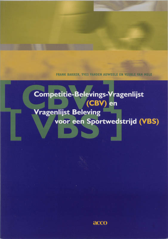 Omslag van Competite-Belevings-Vragenlijst (CBV) en Vragenlijst Beleving voor een sportwedstrijd (VBS)