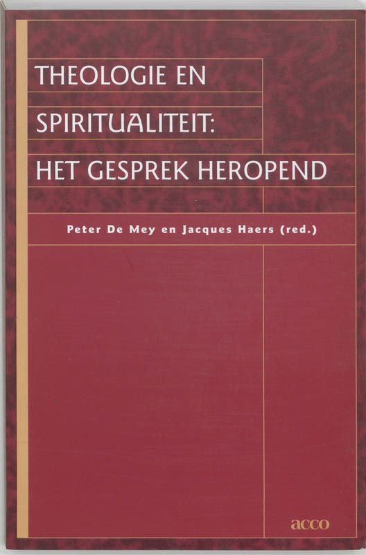Omslag van Theologie en spiritualiteit