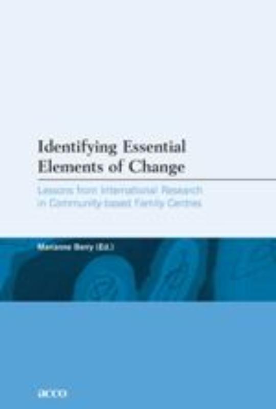 Omslag van Identifying essential elements of change