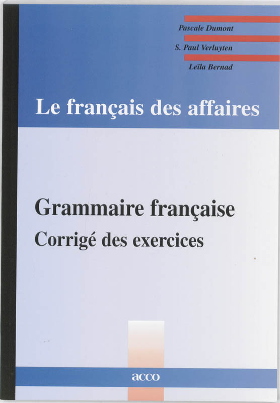 Omslag van Grammaire francaise