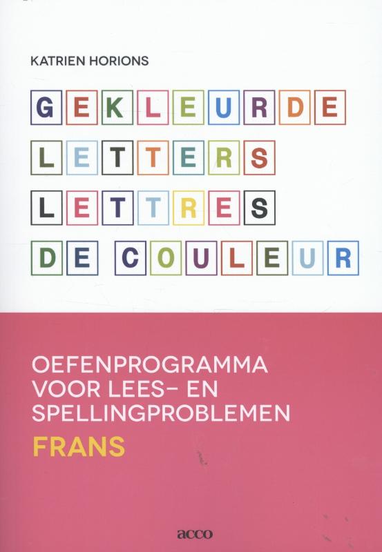 Omslag van Gekleurde letters Lettres de couleur