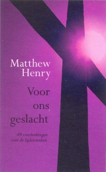 Omslag van Voor ons geslacht