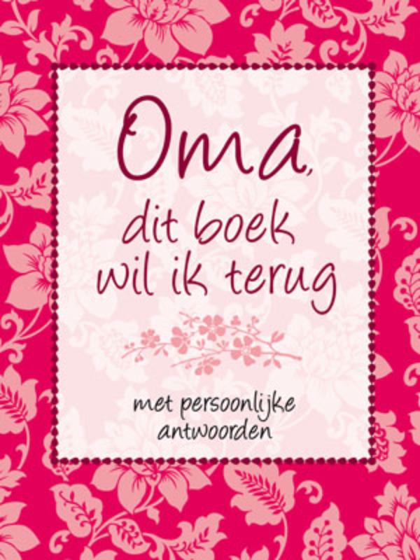 Omslag van Oma, dit boek wil ik terug