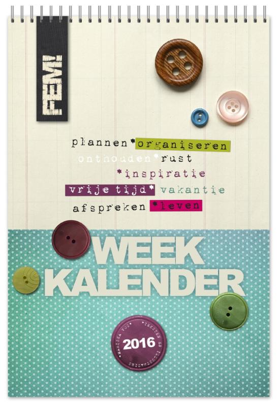 Omslag van Weekkalender 2016 FEM!