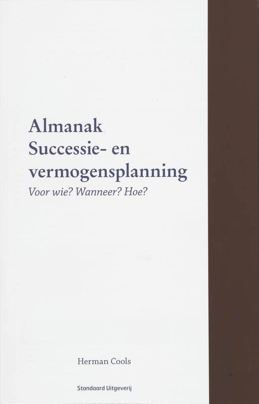 Omslag van Almanak successie- en vermogensplanning