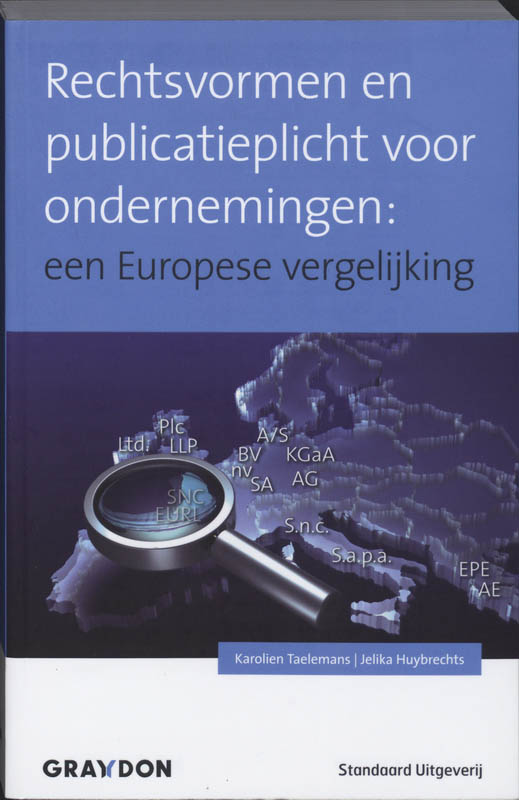 Omslag van Rechtsvormen en publicatieplicht voor ondernemingen