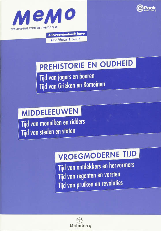 Omslag van Antwoordenboek havo