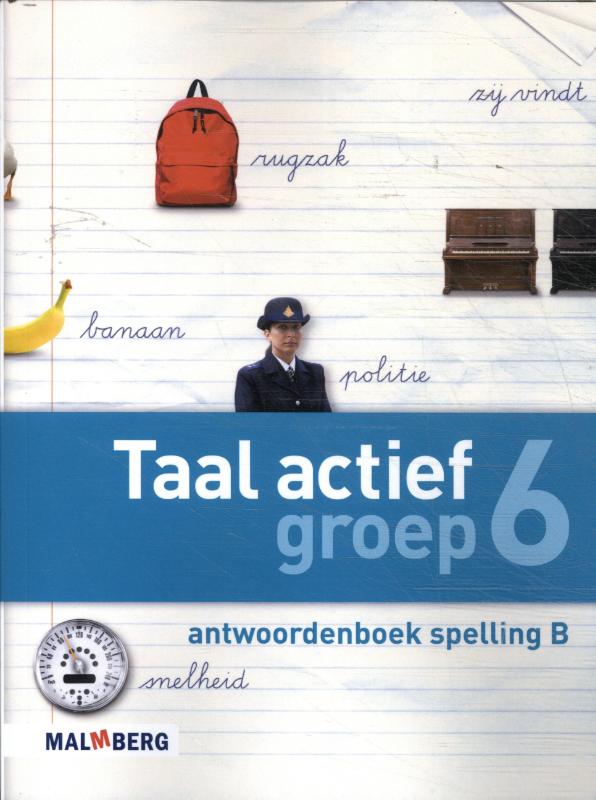 Omslag van Antwoordenboek Spelling B