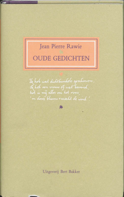 Omslag van Oude gedichten