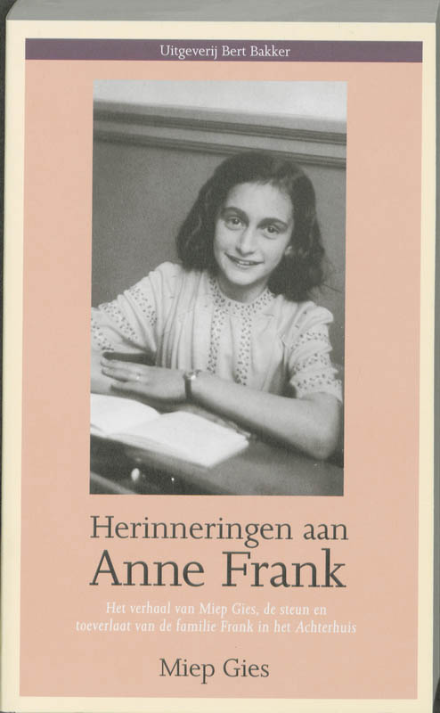 Omslag van Herinneringen aan Anne Frank