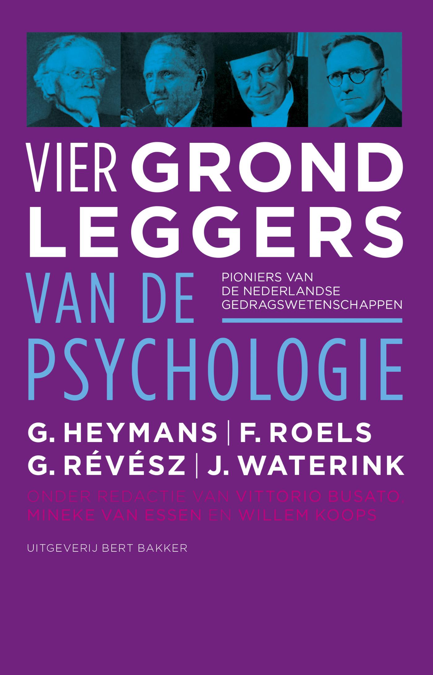 Omslag van Vier grondleggers van de psychologie