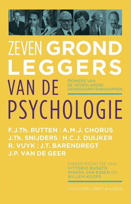 Omslag van Zeven grondleggers van de psychologie