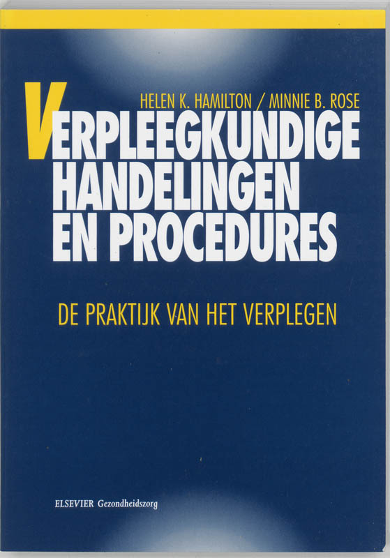 Omslag van Verpleegkundige handelingen en procedures