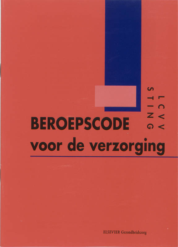 Omslag van Beroepscode verzorging