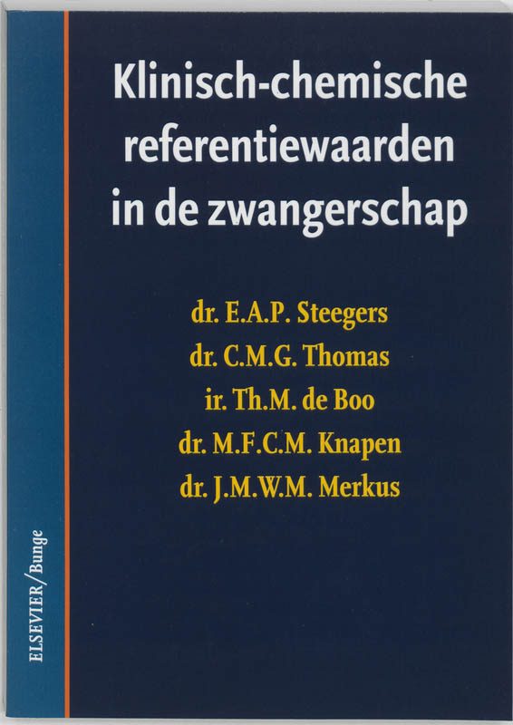 Omslag van Klinisch-chemische referentiewaarden in de zwangerschap