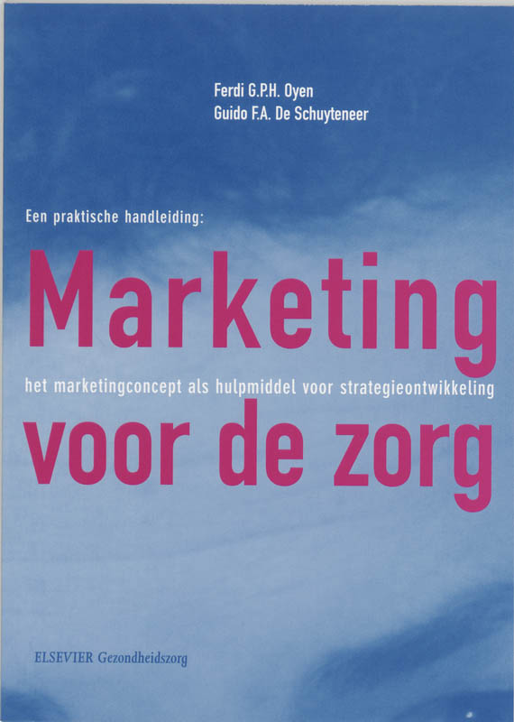 Omslag van Marketing voor de zorg