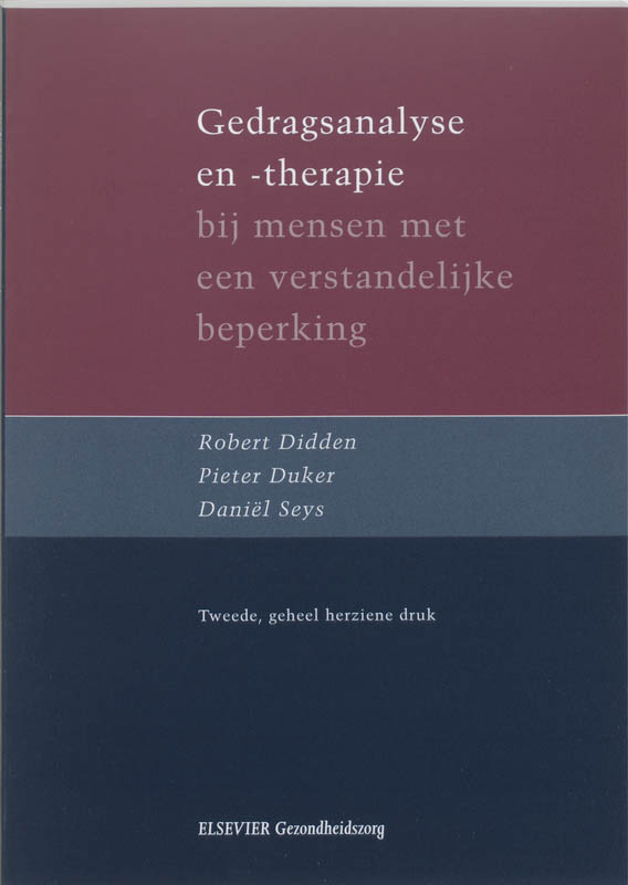 Omslag van Gedragsanalyse en -therapie bij mensen met een verstandelijke handicap