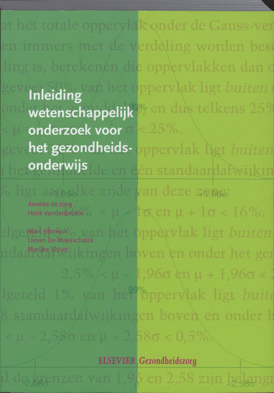Omslag van Inleiding wetenschappelijk onderzoek voor het gezondheidsonderwijs