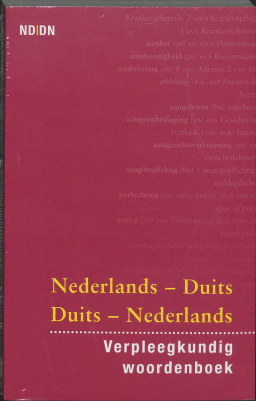 Omslag van Verpleegkundig woordenboek Nederlands-Duits Duits-Nederlands