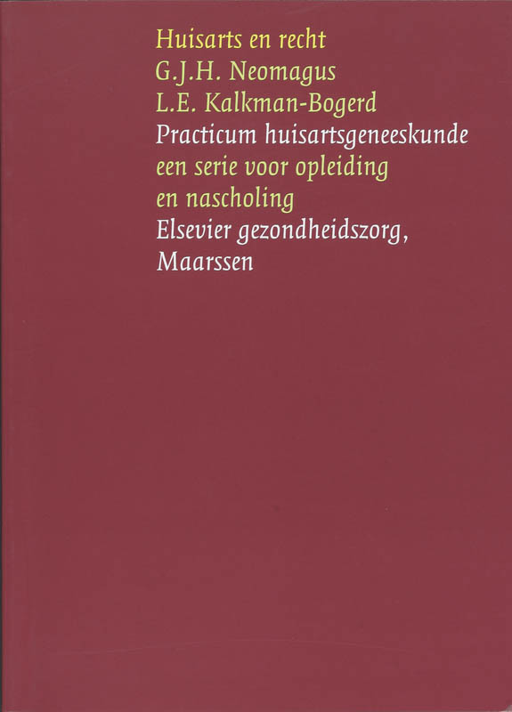 Omslag van Huisarts en recht