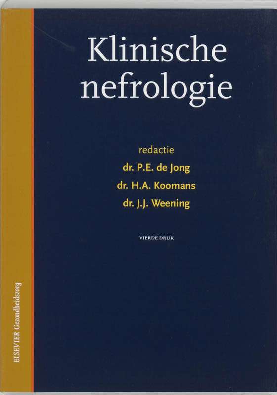 Omslag van Klinische nefrologie