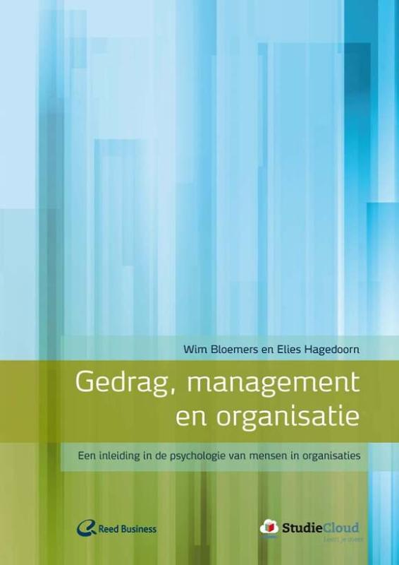 Omslag van Een inleiding in de psychologie van mensen in organisaties