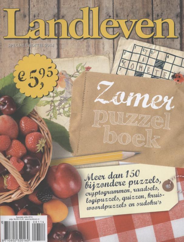 Omslag van Landleven zomer puzzelboek