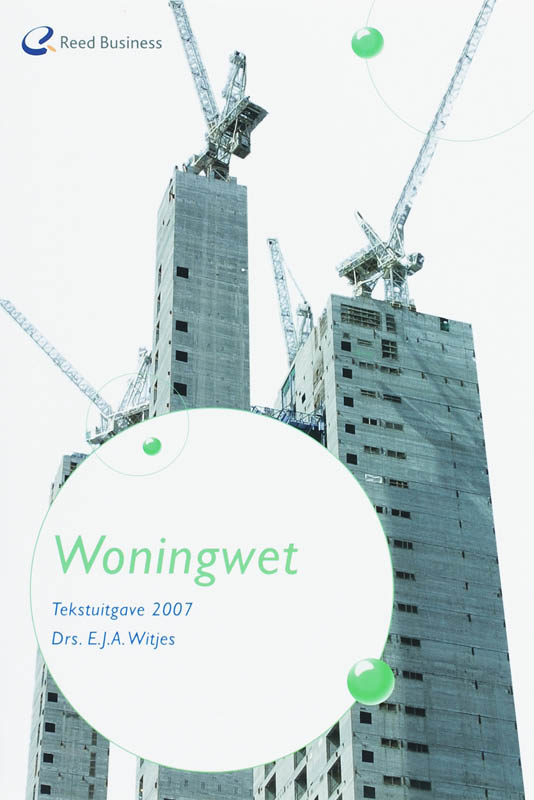 Omslag van Woningwet tekstuitgave 2007