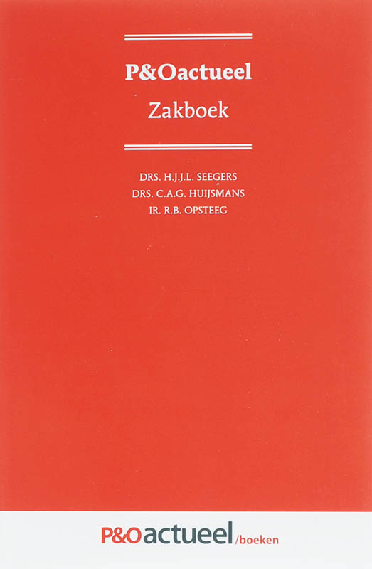 Omslag van P&Oactueel Zakboek