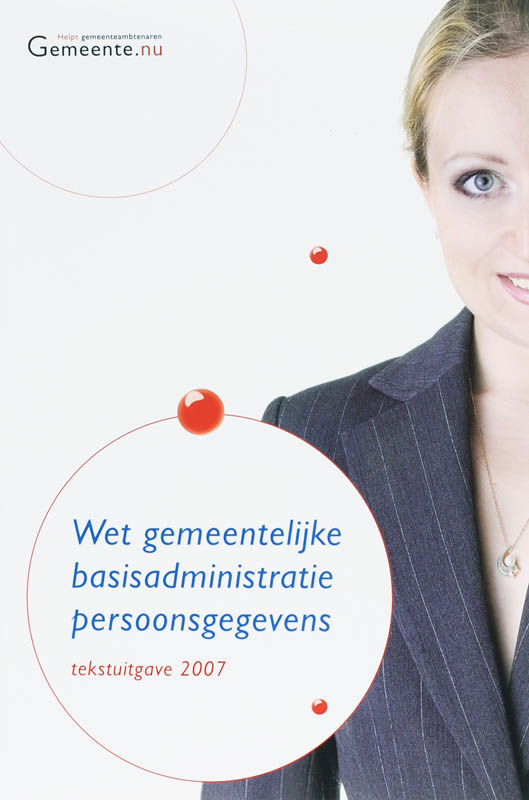 Omslag van Wet gemeentelijke basisadministratie persoonsgegevens