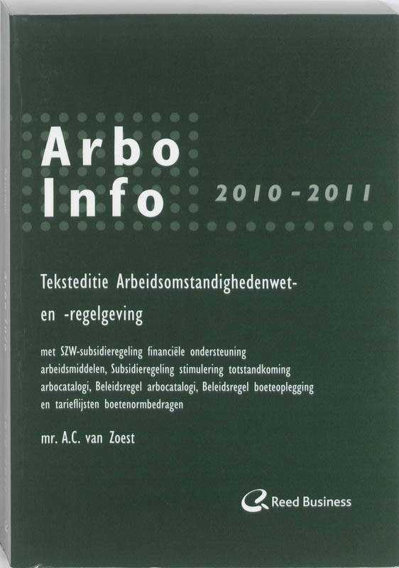 Omslag van Arbo Info 2010-1011