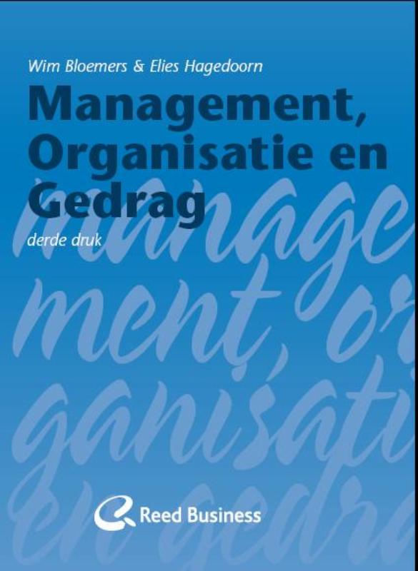 Omslag van Management, organisatie en gedrag