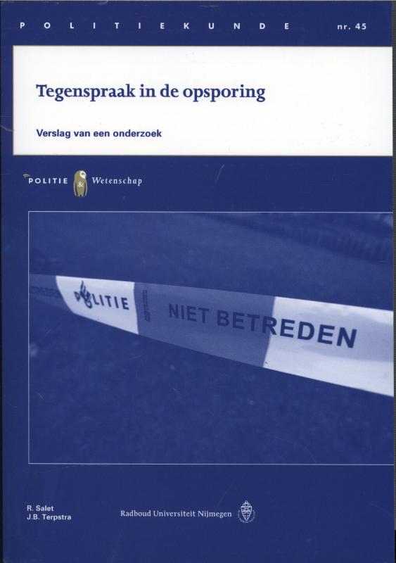 Omslag van Tegenspraak in de opsporing