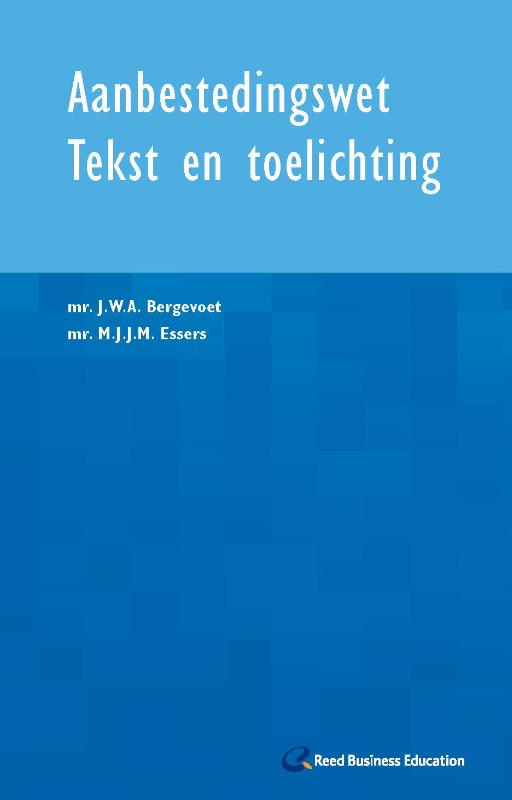 Omslag van Aanbestedingswet tekst en toelichting