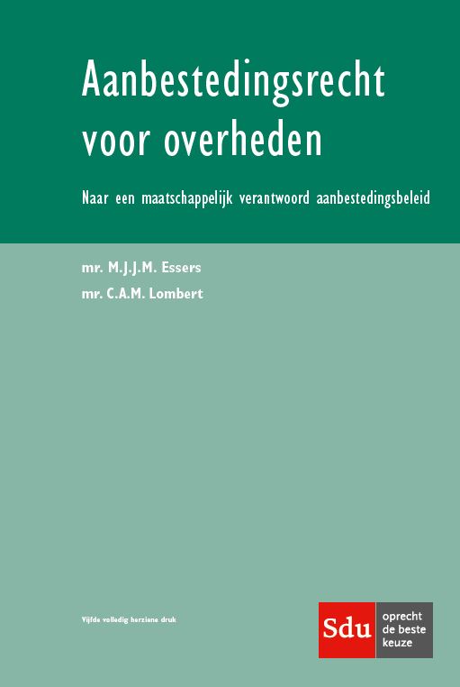 Omslag van Aanbestedingsrecht voor overheden