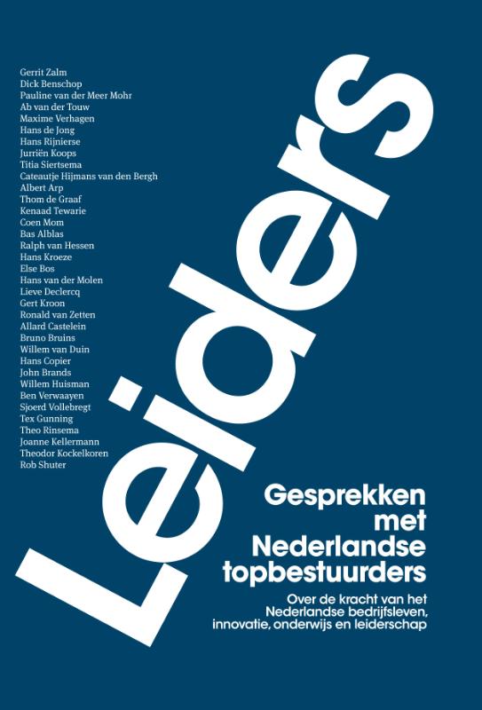 Omslag van Leiders gesprekken met Nederlandse topbestuurders