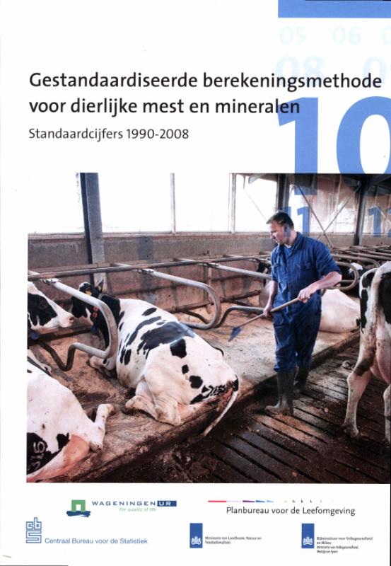 Omslag van Gestandaardiseerde berekeningsmethode voor dierlijke mest en mineralen