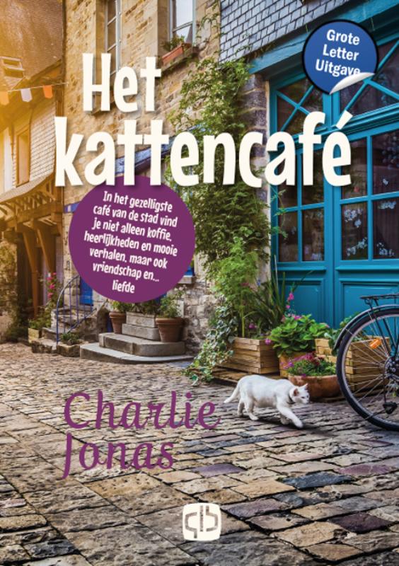 Omslag van Het kattencafé - Grote Letter Uitgave