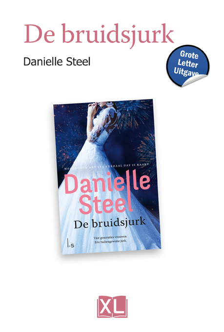 Omslag van De bruidsjurk - Grote Letter Uitgave