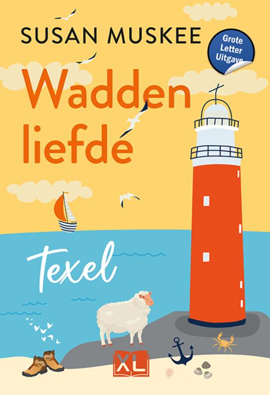 Omslag van Waddenliefde Texel - Grote Letter Uitgave