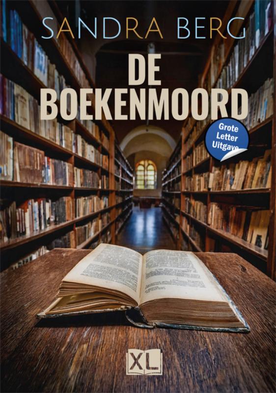 Omslag van De boekenmoord - Grote Letter Uitgave