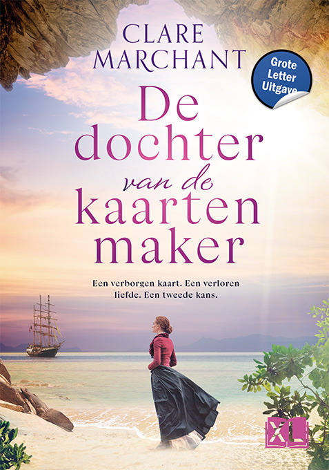 Omslag van De dochter van de kaartenmaker - Grote Letter Uitgave