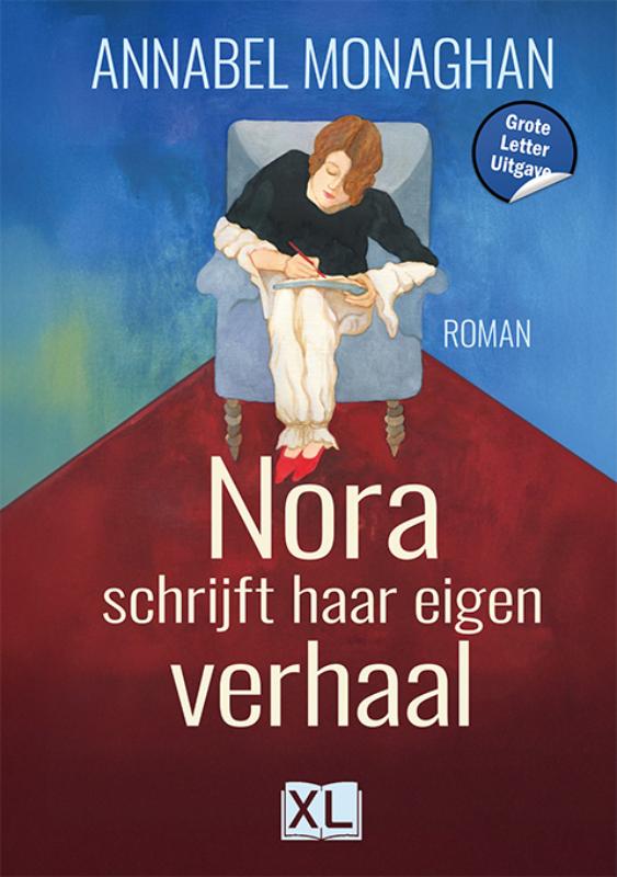 Omslag van Nora schrijft haar eigen verhaal - Grote Letter Uitgave