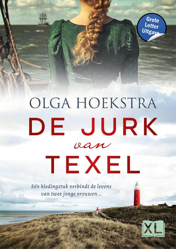 Omslag van De jurk van Texel - Grote Letter Uitgave